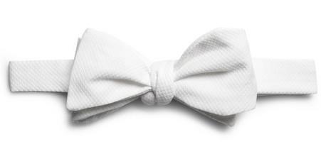 Белый галстук-бабочка из хлопка-пике (Brooks Brothers)