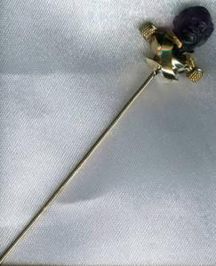 Брошь-булавка-для-галстука-античная---бюст---antique-jewelry.com