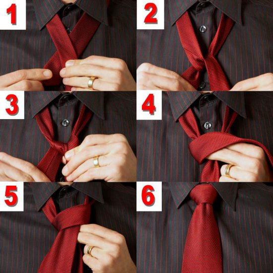 как красиво завязать галстук мужчине