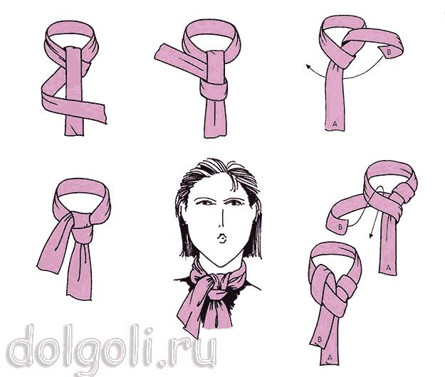 Как завязать платок или шарф на шее - 25 способов