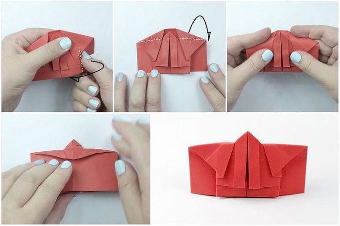 Кимоно-оригами: этапы складывания 17-21