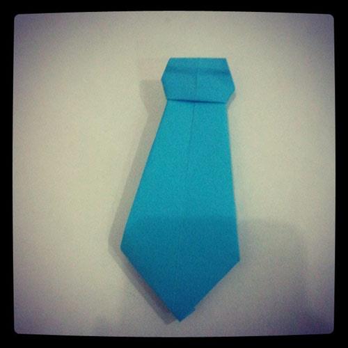 Оригами галстук 