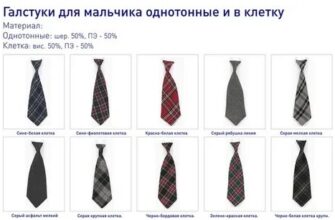 Ассортимент галстуков