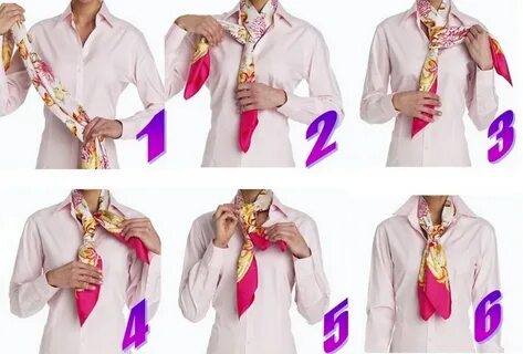 Как красиво завязать платок как галстук