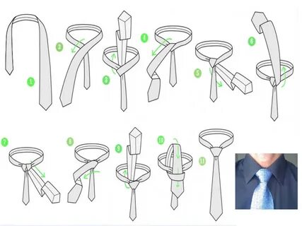 Как завязать галстук двойным узлом