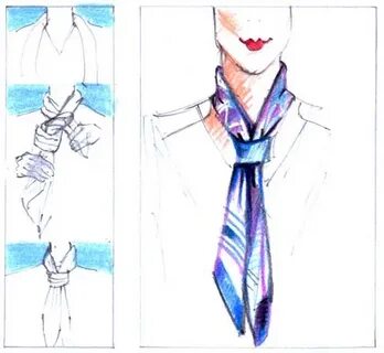 Как завязать шарф как галстук