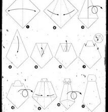 Оригами схема рубашки с галстуком