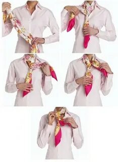 Шарф завязанный как галстук
