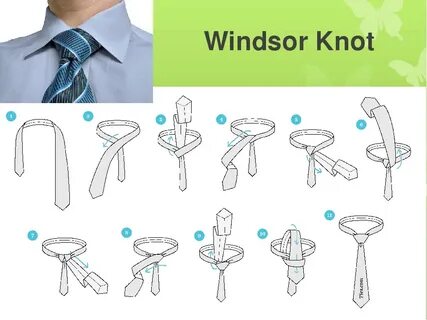Виндзорский узел галстука схема