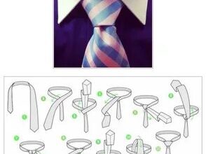 Завязать галстук большим узлом пошагово