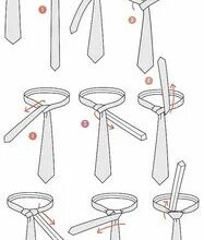 Завязать галстук пошагово классический